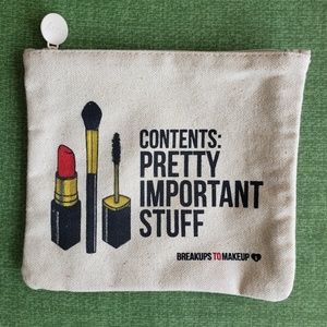 Ipsy Canvas Makeup Bag - Pretty Important Stuff